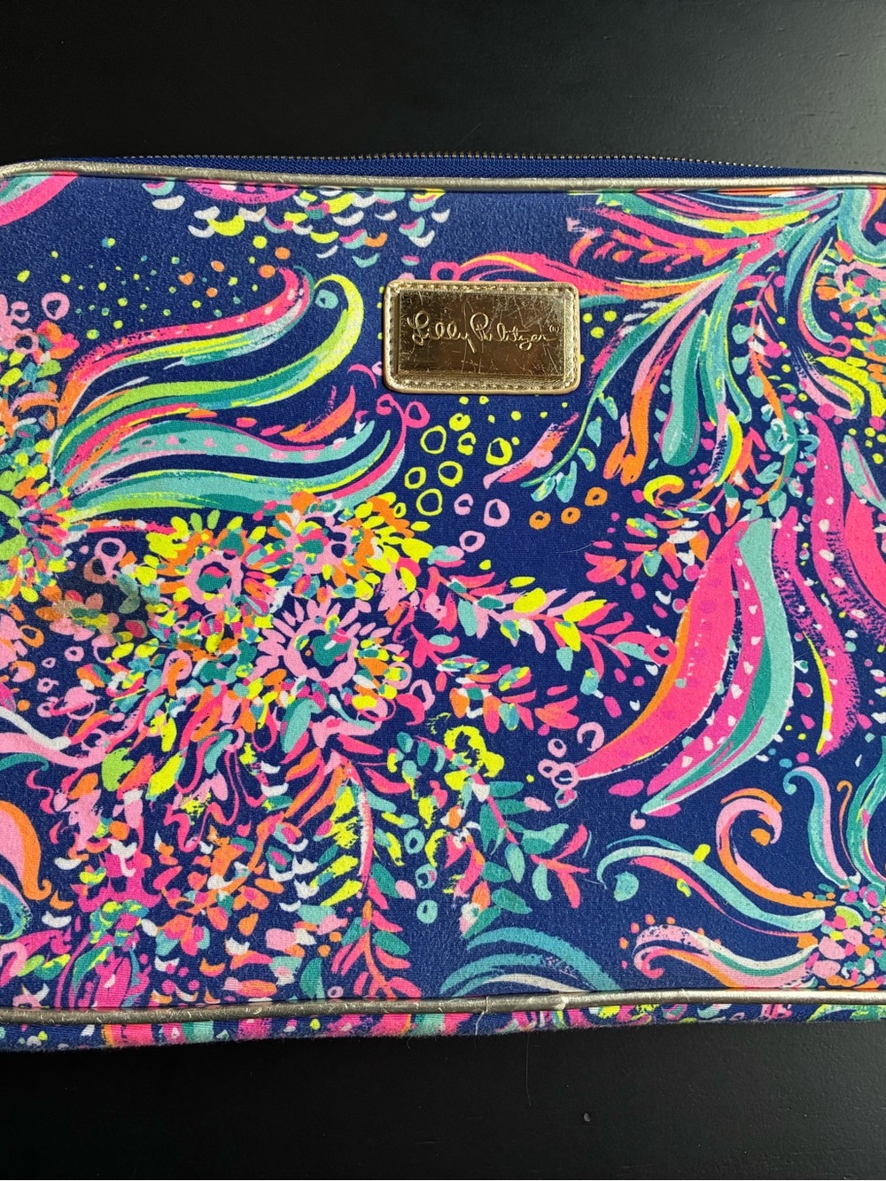 Lilly Pulitzer Colorful Neon Tech Computer Laptop Sleeve Case 14”x10”